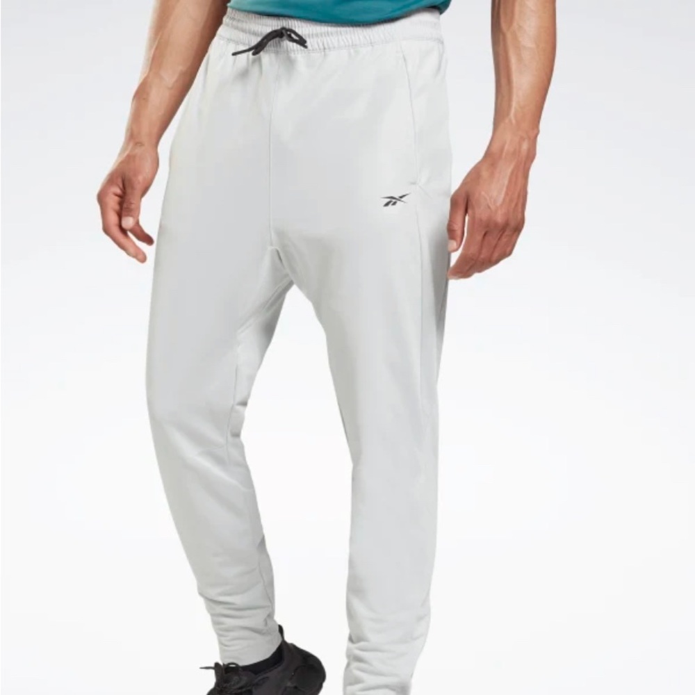 Reebok Men's Workout Ready Track Pant Pure Grey Size 2XL